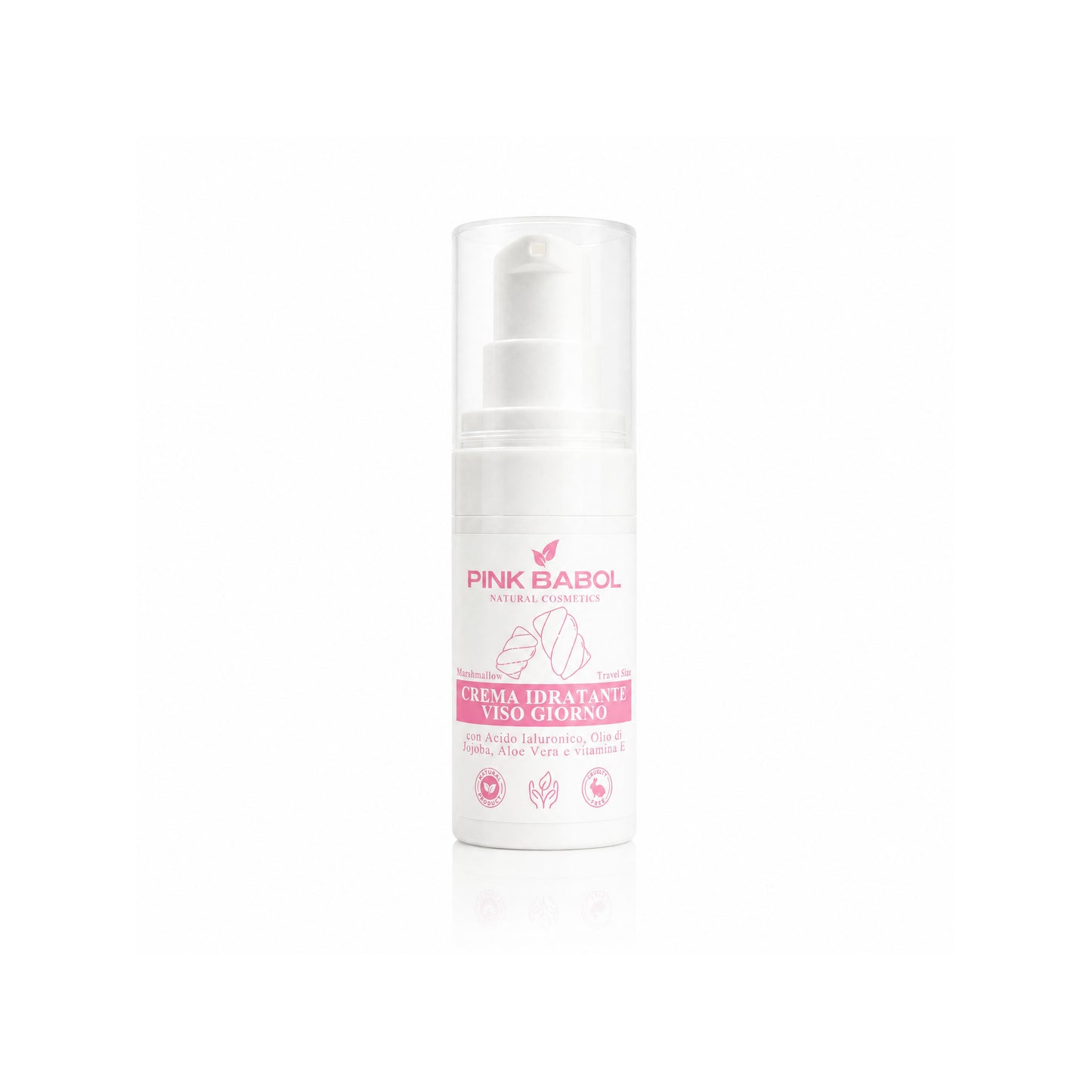KIT Mini Size/Travel Size Skincare - Crema viso giorno, Crema viso notte, Tonico viso, Scrub viso, Gel Detergente Viso, Struccante Viso-Pink Babol