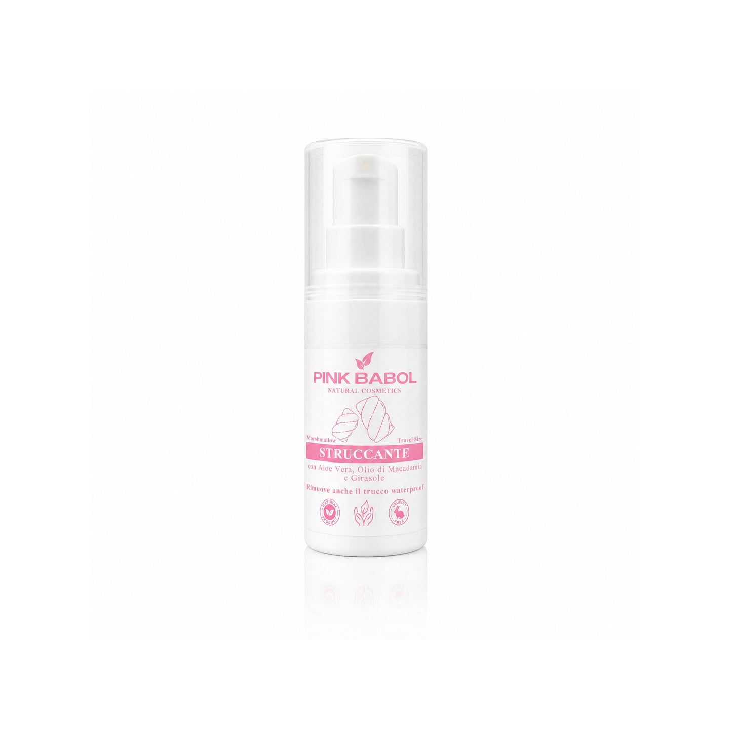 KIT Mini Size/Travel Size Skincare - Crema viso giorno, Crema viso notte, Tonico viso, Scrub viso, Gel Detergente Viso, Struccante Viso-Pink Babol