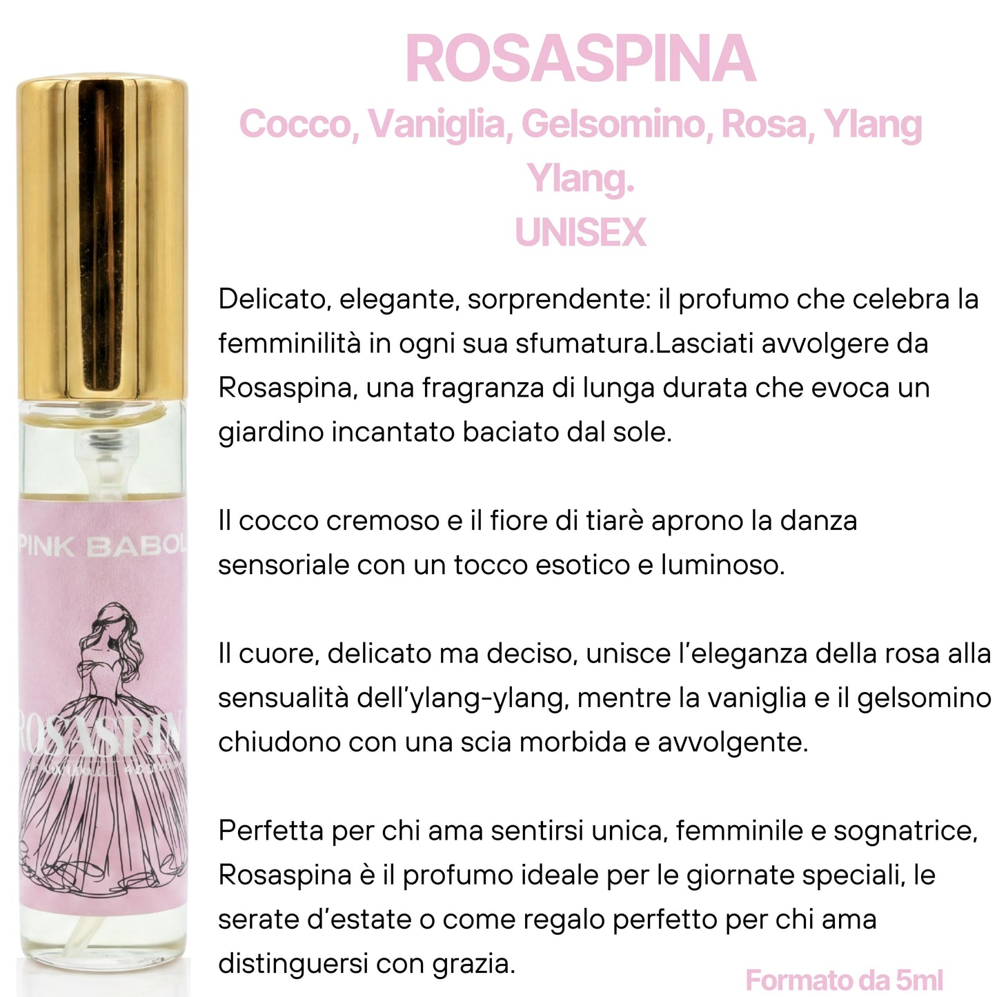 Parfum KIT Mini Size - Biancoveleno, Nero, Incanto di Bell, Rosaspina, Rossomare, Giardino di Jasmine, Pink Vanilla, Nectar Rose-Pink Babol