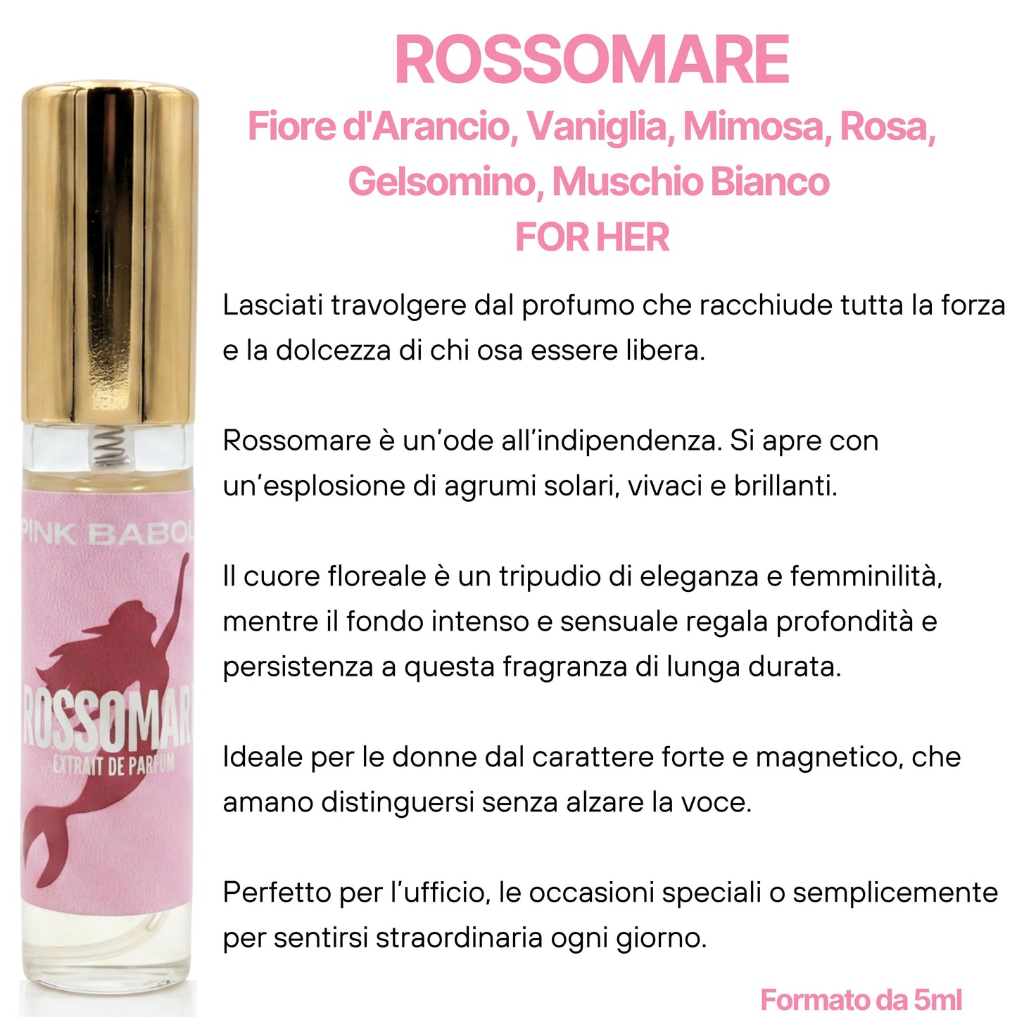 Parfum KIT Mini Size - Biancoveleno, Nero, Incanto di Bell, Rosaspina, Rossomare, Giardino di Jasmine, Pink Vanilla, Nectar Rose-Pink Babol