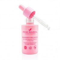 Booster Collagene con Acido ialuronico, Vitamina E ed Aloe Vera – Concentrato Elasticizzante, Idratante ed illuminante-Pink Babol