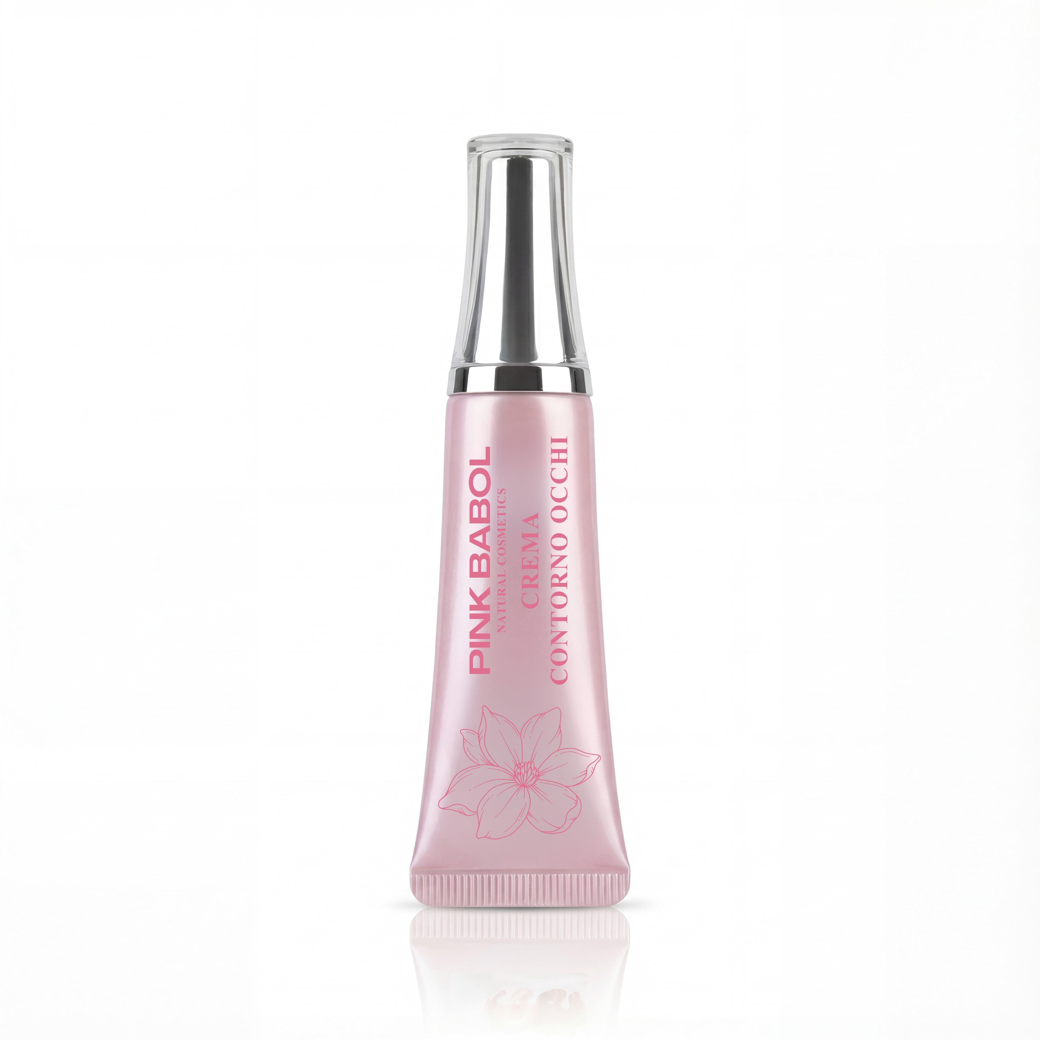 Crema Contorno Occhi con Olio di Cocco, Ceramide NP, Olivello Spinoso, Vitamina E e Olio di Girasole – Illuminante e Idratante-Pink Babol