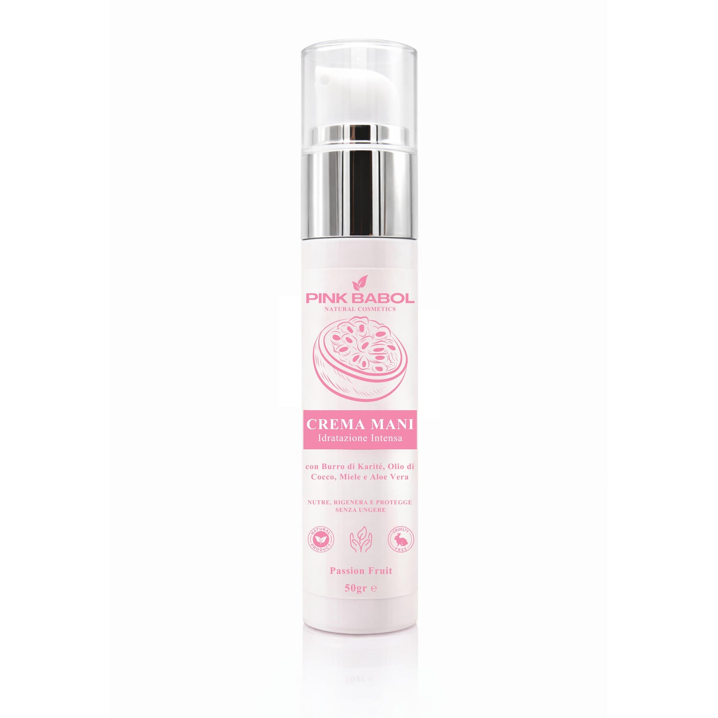 Crema mani idratazione intensa - Burro di karité, Olio di Cocco, Miele, Aloe Vera - Nutriente, Protettiva e Rigenerante-Pink Babol