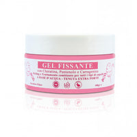 Gel Fissante Capelli a base d'Acqua con Cheratina, Pantenolo e Carragenina - Styling e Trattamento per tutti i tipi di capelli - Tenuta Extra Forte-Pink Babol