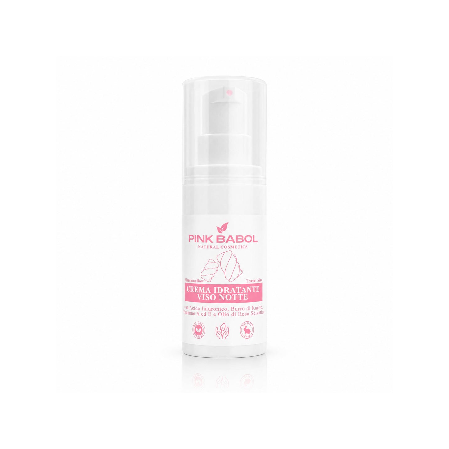 KIT Mini Size/Travel Size Skincare - Crema viso giorno, Crema viso notte, Tonico viso, Scrub viso, Gel Detergente Viso, Struccante Viso-Pink Babol