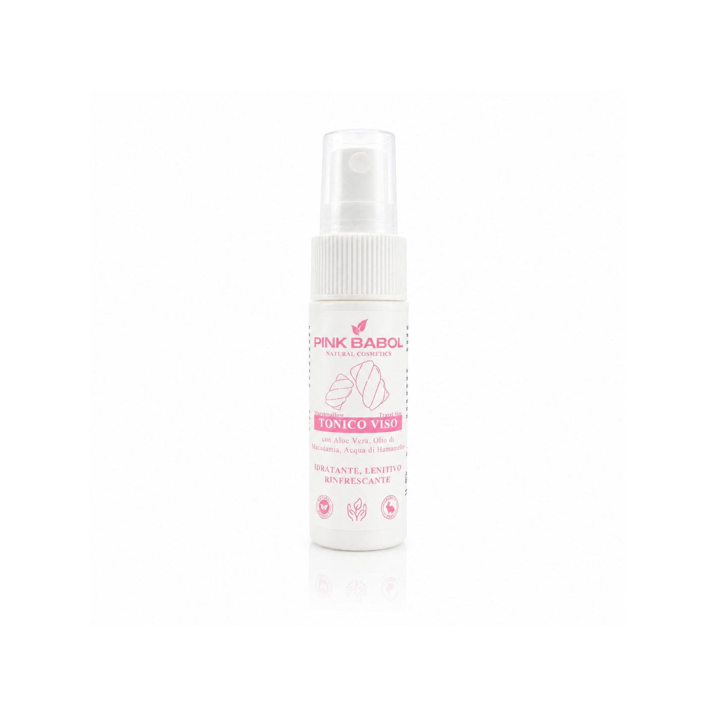 KIT Mini Size/Travel Size Skincare - Crema viso giorno, Crema viso notte, Tonico viso, Scrub viso, Gel Detergente Viso, Struccante Viso-Pink Babol