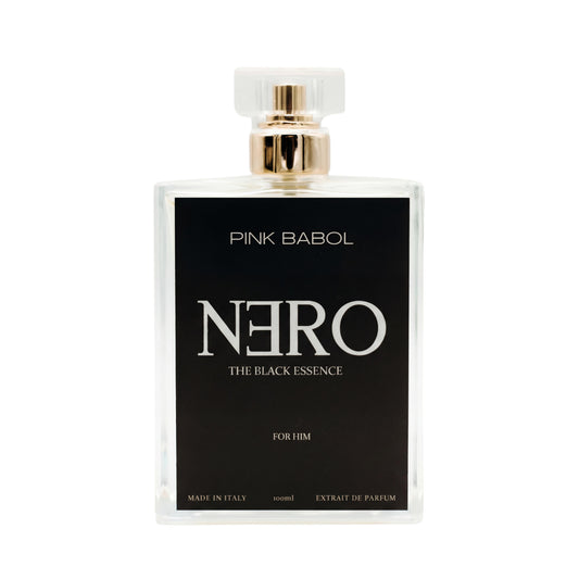 Nero Extrait De Parufm - Ribes Nero, Vaniglia, Rosa e Gelsomino del Marocco, Ambra Grigia, Ananas, Mela FOR HIM-Pink Babol