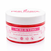 Scrub Viso Esfoliante e Purificante con microgranuli Naturali, Miele e Olio di Sesamo – Pelle Luminosa, Liscia e Rigenerata -Pink Babol